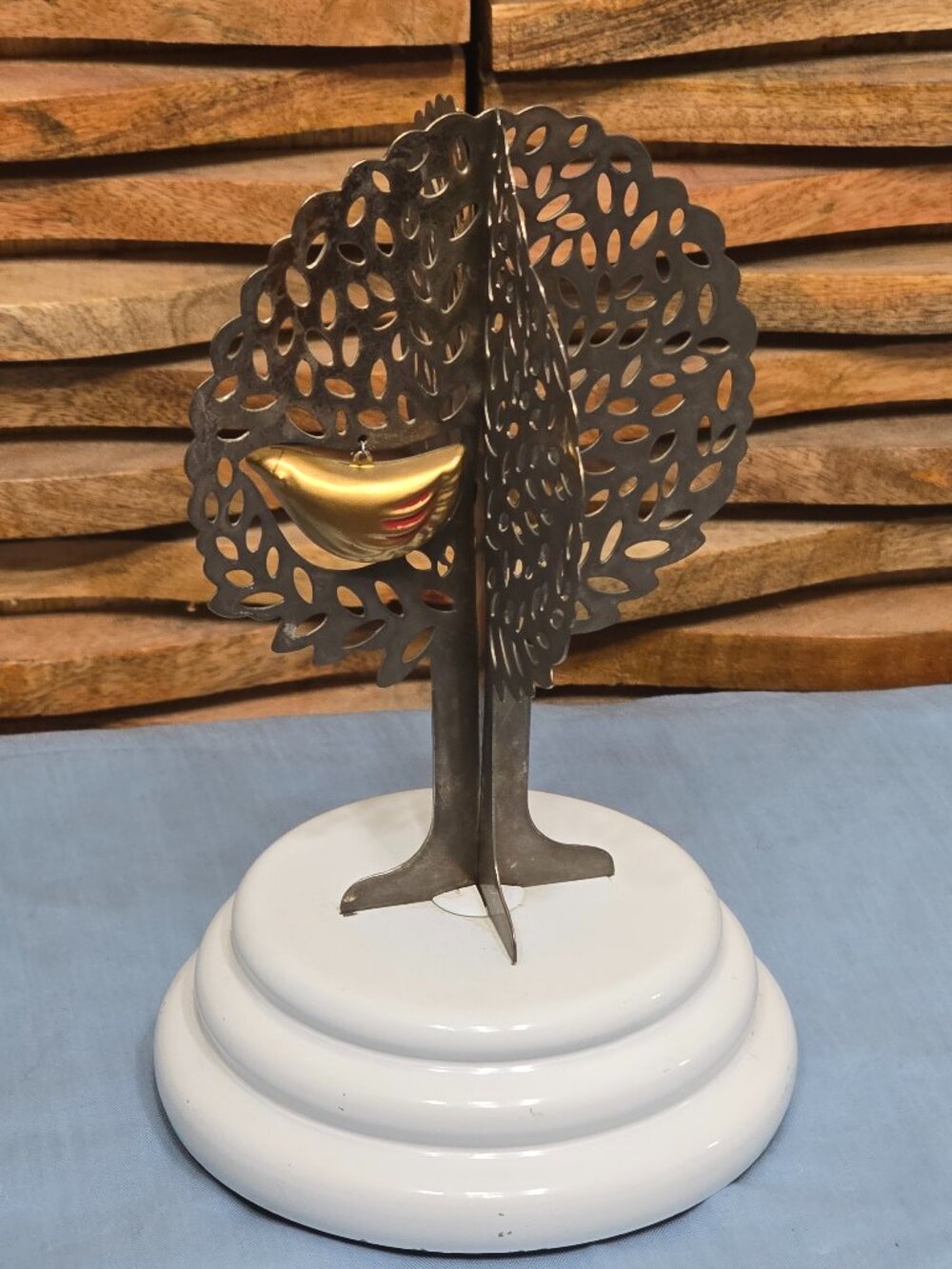 Vintage Teleflora Partridge in a Pear Tree 1985 Rotating Music Box